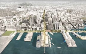 Auckland city aerial