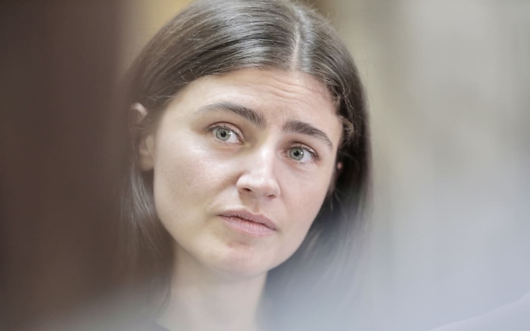 Green Party co-leader Chlöe Swarbrick speaks to media on 31 March 2025.