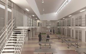 An artist's impression of the interior of the prison.