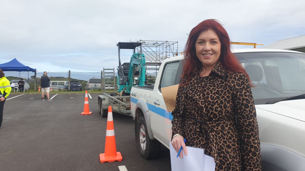 Whitaker Construction managing director Frances Boyce at the Taranaki Trades Apprentice Safety Challenge.