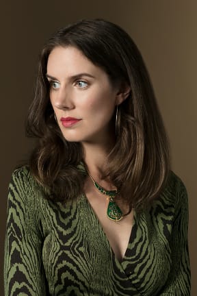 The writer Leslie Jamison (USA), New York, New York, August 15, 2017.  Photograph © Beowulf Sheehan mail@beowulfsheehan.com