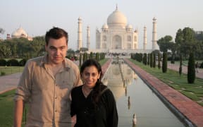 Rhian and Raashi in India
