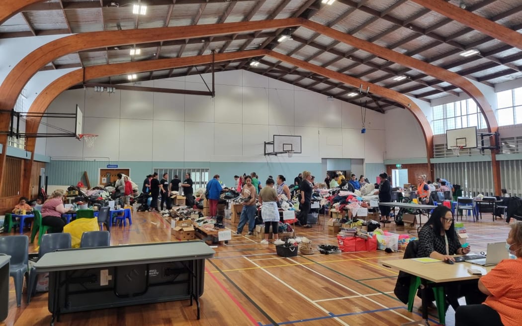 On Tuesday the Māngere Welfare Centre was shifted into the Moana-Nui-a-Kiwa fitness centre, to meet the need for help in the community.