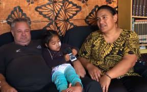 Stephen Logan, Jeanette Queensell-Logan and Mele Logan