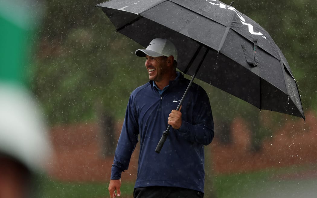 AUGUSTA, GEORGIA - APRIL 08: Brooks Koepka of the United States looks on from the seventh green during the third round of the 2023 Masters Tournament at Augusta National Golf Club on April 08, 2023 in Augusta, Georgia.   Patrick Smith/Getty Images/AFP (Photo by Patrick Smith / GETTY IMAGES NORTH AMERICA / Getty Images via AFP)