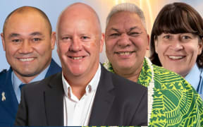 From left: Acting Superintendent Sila Fagaesea Siaki, Auckland Council Chief Executive Phil Wilson, Manukau Ward Councillor Alf Filipaina, and Acting Deputy Commissioner Jill Rogers.