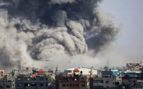 Smoke billows after Israeli bombardment in Rafah, in the southern Gaza Strip on May 6, 2024, amid the ongoing conflict between Israel and the Palestinian militant group Hamas.