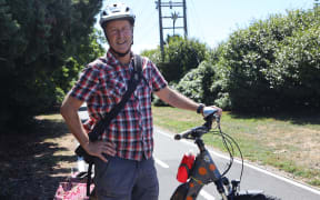 Cycling advocate Bevan Woodward says the lighting of the Railway Reserve is “fantastic” but thought Nelson’s coastal routes were being “neglected”. Photo: Max Frethey.