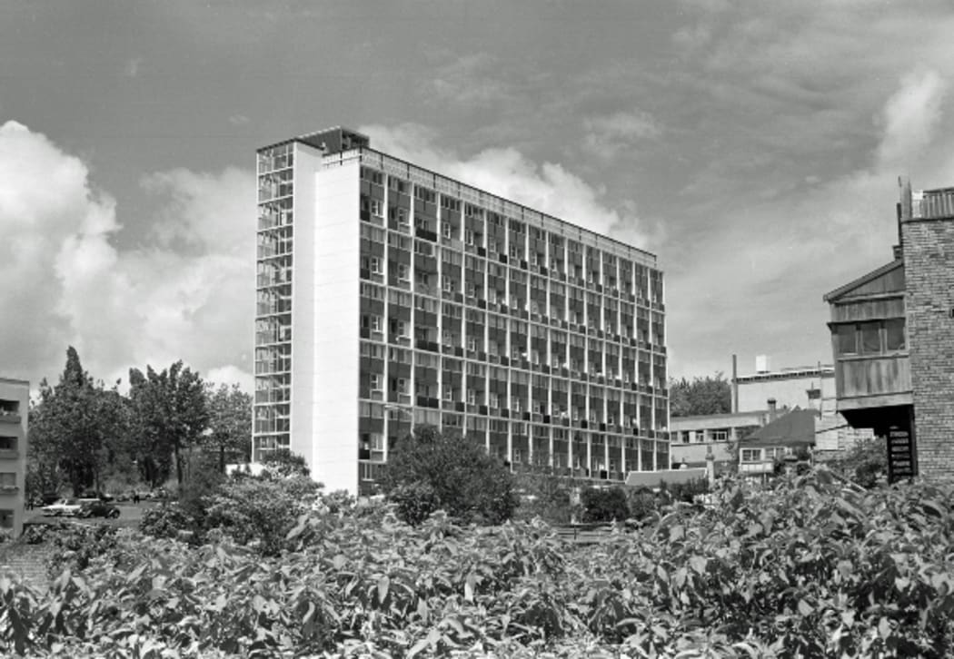 The GW flats' sister building on Greys Ave in Auckland.