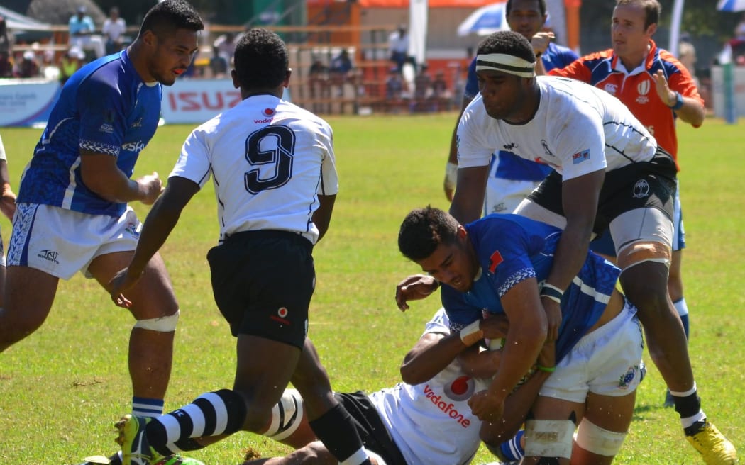 Samoa take on Fiji at the World Rugby U20 Trophy.