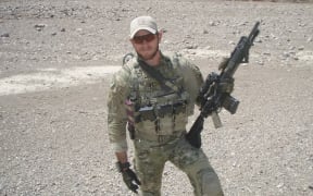Former SAS soldier Oliver Schulz serving in Afghanistan.