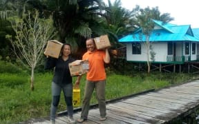 The team in Asmat.