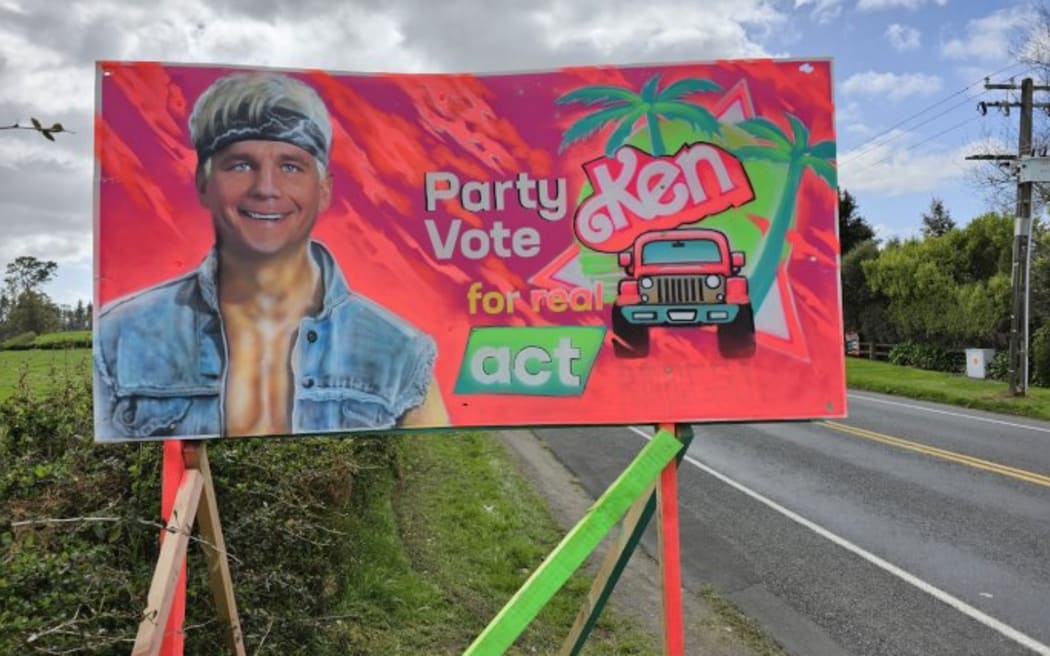 The work of an anonymous artist in Tauranga