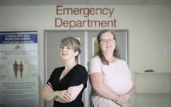 Head of Emergency Department Dr Suzanne Moran (left) and Lakes DHB strategy, planning and funding director Karen Evison.
