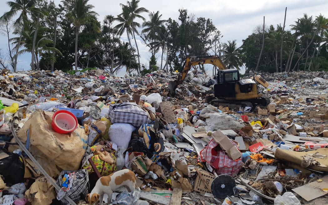 Rubbish, plastic waste, trash in Tuvalu