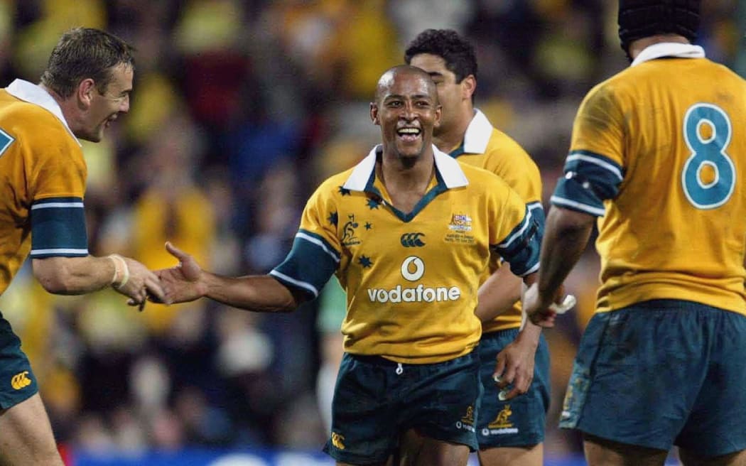 A gleeful George Gregan in 2003.