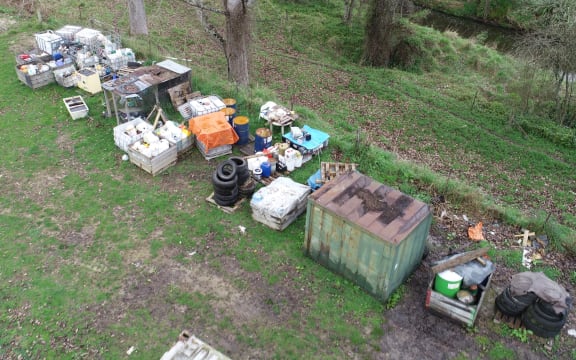 More than 13,000kg/L of hazardous waste is being removed from a Lower Moutere property after its sale.