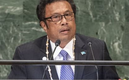 Palau President, Tommy Remengesau Junior, addresses the UN General Assembly