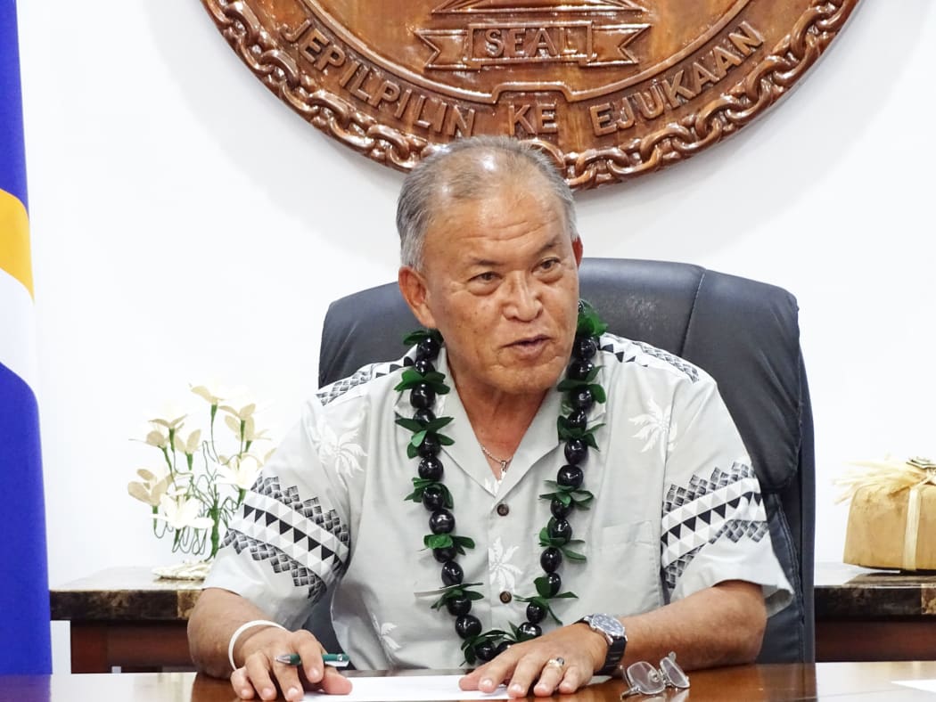Marshall Islands President David Kabua in a file photo from 2021.