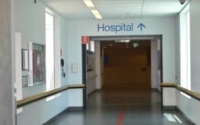 A corridor at Waikato Hospital.