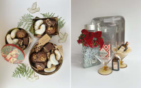 Unna Burch loves to spruce up her thrifty Christmas gifts to make them feel extra special. For example, adding homemade treats or fancy pantry staples.