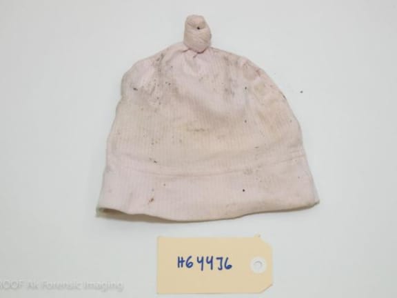 Police image of baby clothes in relation to newborn found dead at Auckland recycling facility