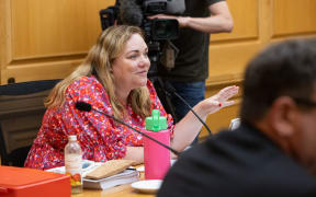 Rachel Boyack chairing Parliament's Governance and Administration Select Committee.