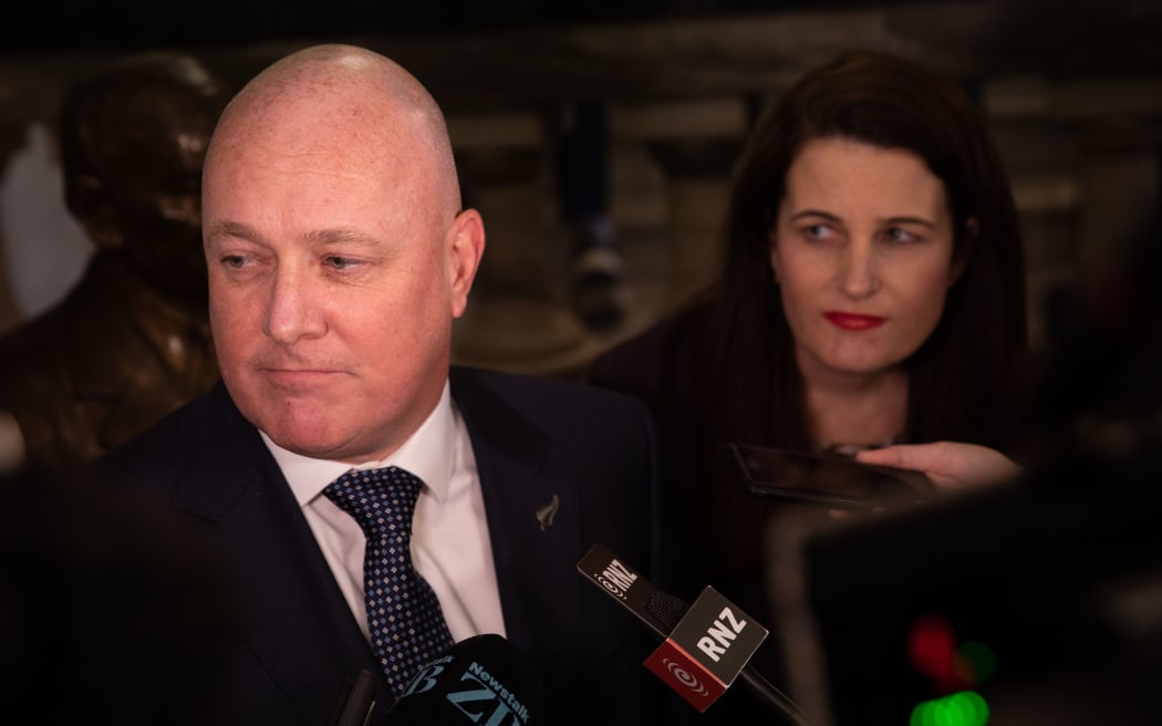 National Party Leader Christopher Luxon and Deputy Leader Nicola Willis