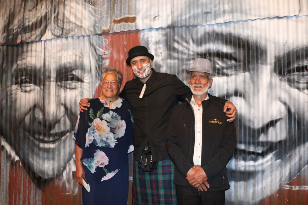 Mr G with his parents Kathy and Graham Hoete