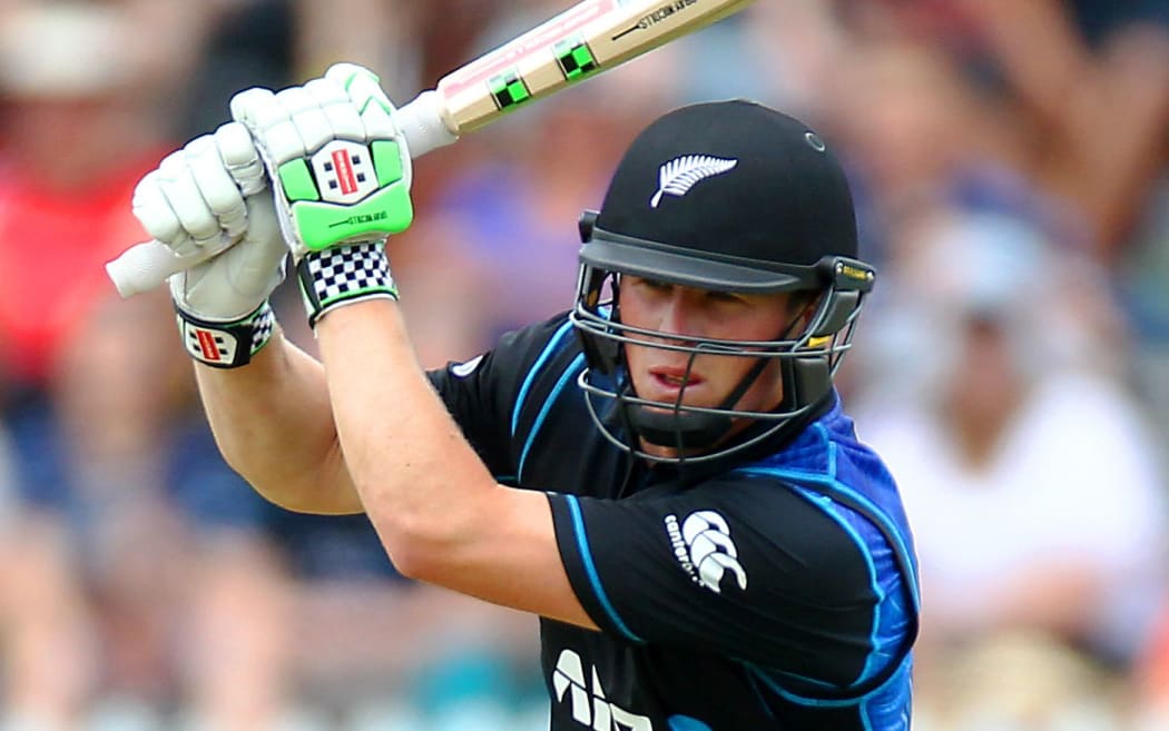 Henry Nicholls top scored for the Black Caps.