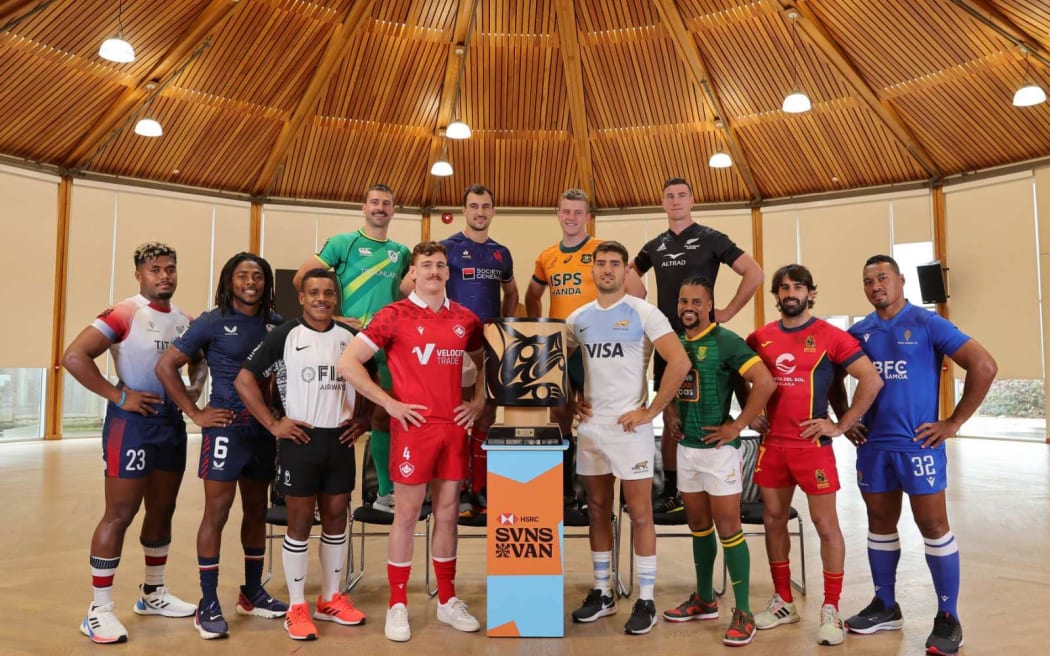 The 7s teams captains in Vancouver ready to battle at the Vancouver 7s tournament this weekend.