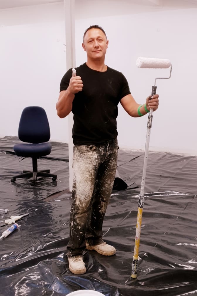 Painter Craig Sullivan has donated a week's work to the homeless centre