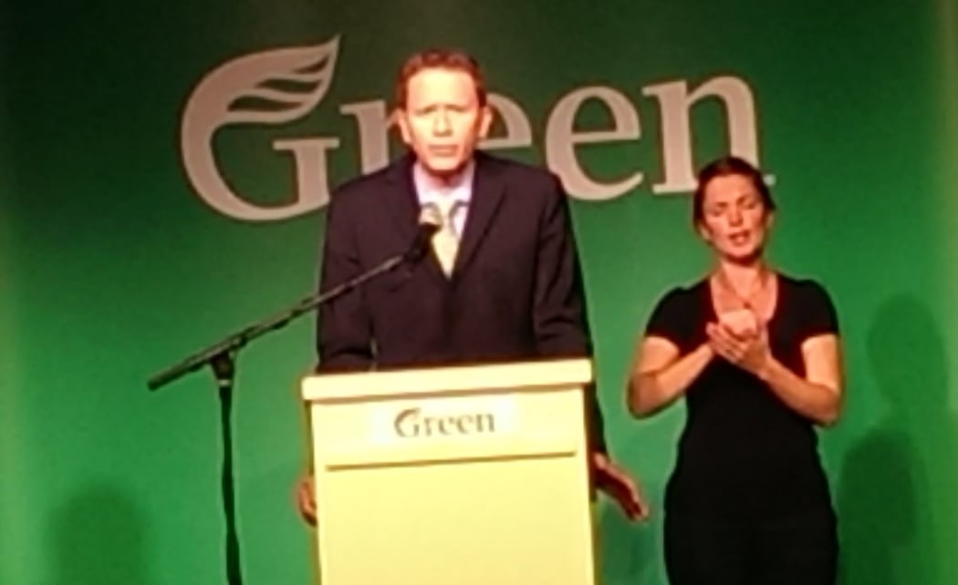 Dr Russel Norman at the Green Party conference in Upper Hutt.