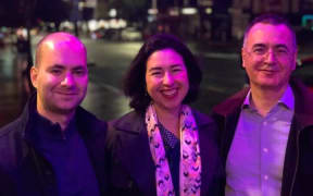 Ziv Arazi and Bruno Price from Rare Violins of New York with Music Alive host Clarissa Dunn