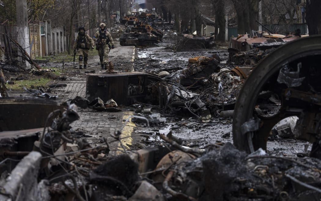 Image from photography exhibition ‘Ukraine: The Cost of Freedom’ at Auckland Museum