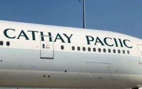 Cathay Pacific plane with spelling mistake