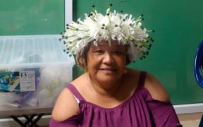 A food vendor at Niue's 5th Arts and Cultural festival.
