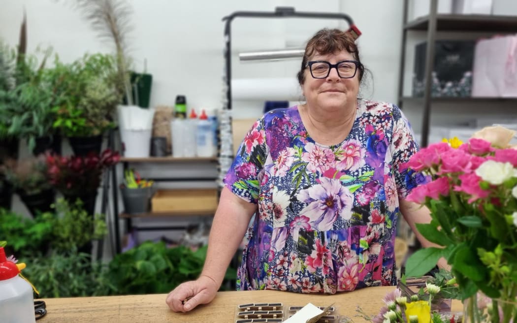 Katrina Warren is co-owner of Sentiments florists at the Moturoa shops, New Plymouth.