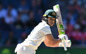 Sam Konstas of Australia plays a shot during day four of the Fourth Test match between Australia and India at the Melbourne Cricket Ground in Melbourne, Sunday, December 29, 2024. (AAP Image/James Ross) NO ARCHIVING, EDITORIAL USE ONLY, IMAGES TO BE USED FOR NEWS REPORTING PURPOSES ONLY, NO COMMERCIAL USE WHATSOEVER, NO USE IN BOOKS WITHOUT PRIOR WRITTEN CONSENT FROM AAP