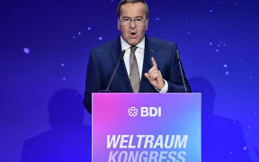 German Defence Minister Boris Pistorius warns of the growing threat of Russian space activities during the BDI Space Congress in Berlin on September 25.