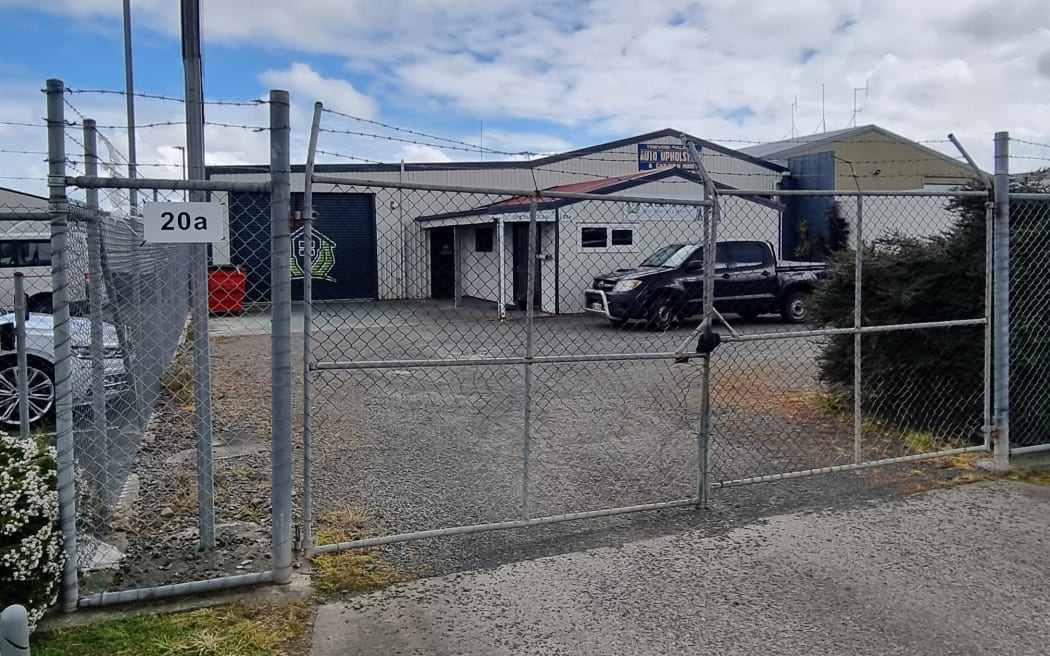 The Palmerston North premises of Green Innovations NZ now sits locked and empty. Credit: Jimmy Ellingham