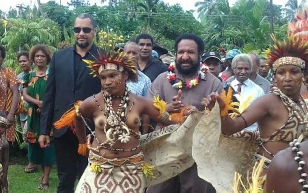 Oro Governor and Papua New Guinea Opposition Leader Don Polye in Popondetta, 2 May 2017.