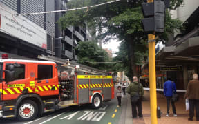 The fire service has cordoned off Willis st in Central Wellington due to a risk of glass falling off a nearby building.