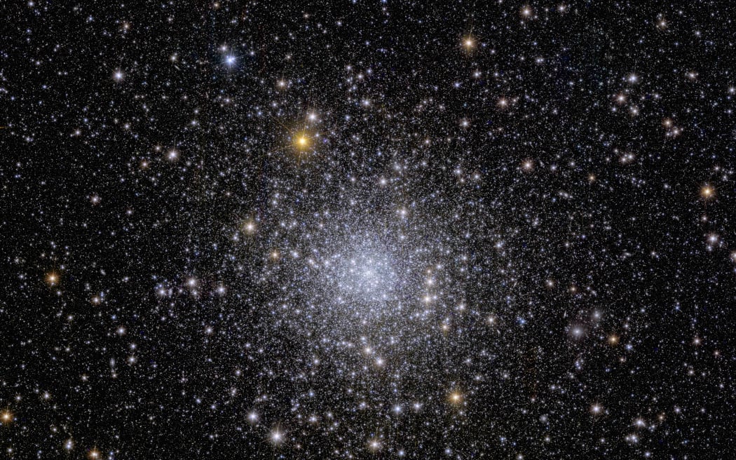 Located a mere 7800 light-years from Earth, NGC 6397 is what's termed a globular cluster. It's an ancient grouping of stars, some of which are almost as old as the Universe itself. They are cosmic fossils that tell us about the history of galaxies such as our own Milky Way.