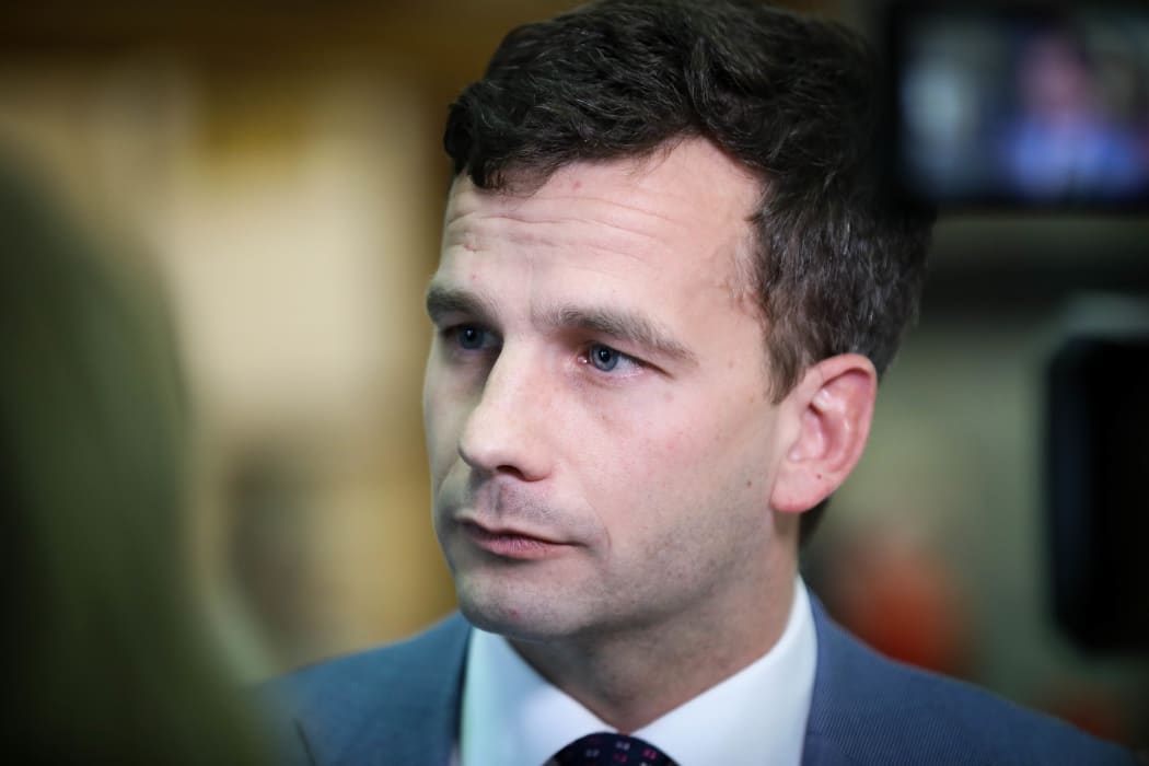 ACT Party leader David Seymour speaks to media before heading in to the chamber on the day his End of Life Choice bill is scheduled to have its second reading debate.