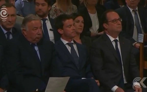 Hollande attends mass for murdered priest: RNZ Checkpoint