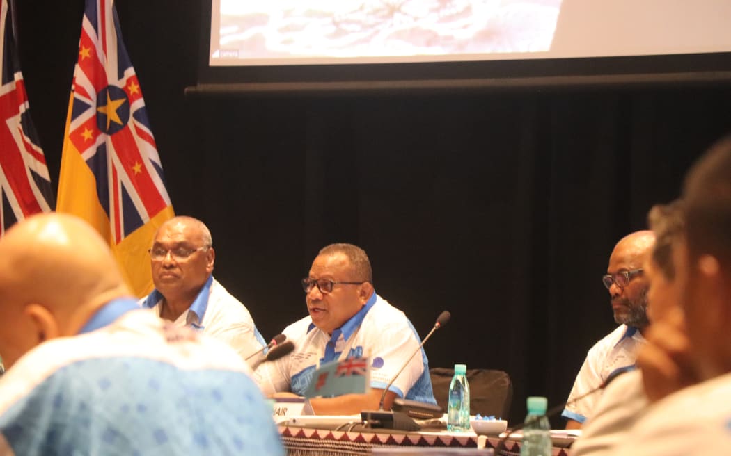 Inia Seruiratu chairs the first ever Pacific Disaster Risk Reduction Ministers meeting.