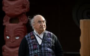 UN Special Rapporteur Francisco Calí Tzay at Te Āwhina Marae on 9 April, 2024.