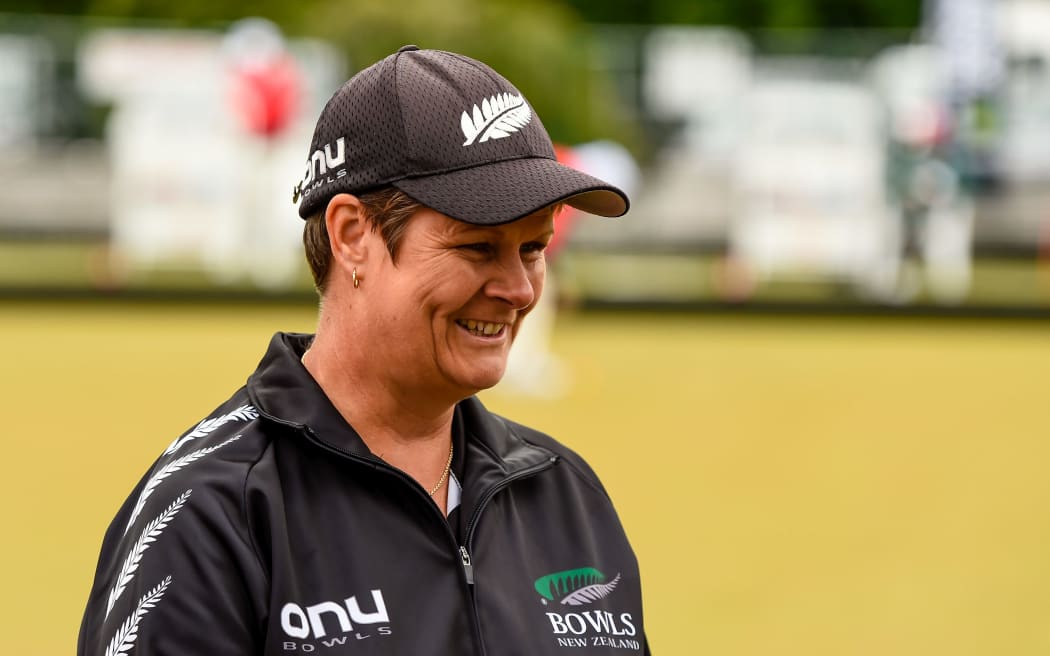 Jo Edwards during the World Bowls Championships, Christchurch, 2016
