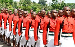 Fiji Military pass out parade.